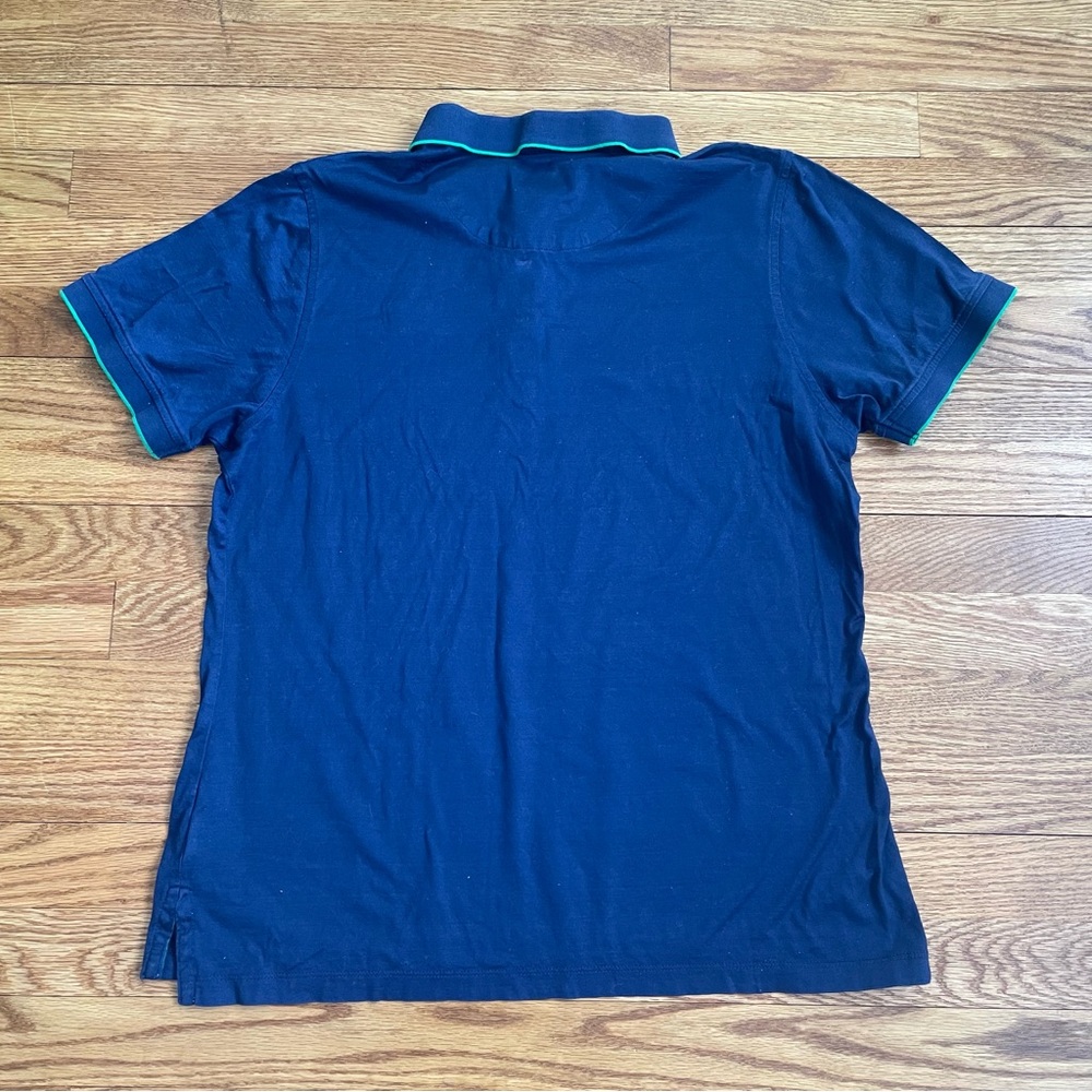 Notre Dame Peter Millar Lady Irish Women’s Polo Shirt Short Sleeve XL/L Navy EUC - Picture 2 of 9